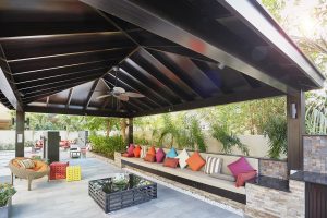 A stunning pergola design will take your backyard to new levels of exciting.
