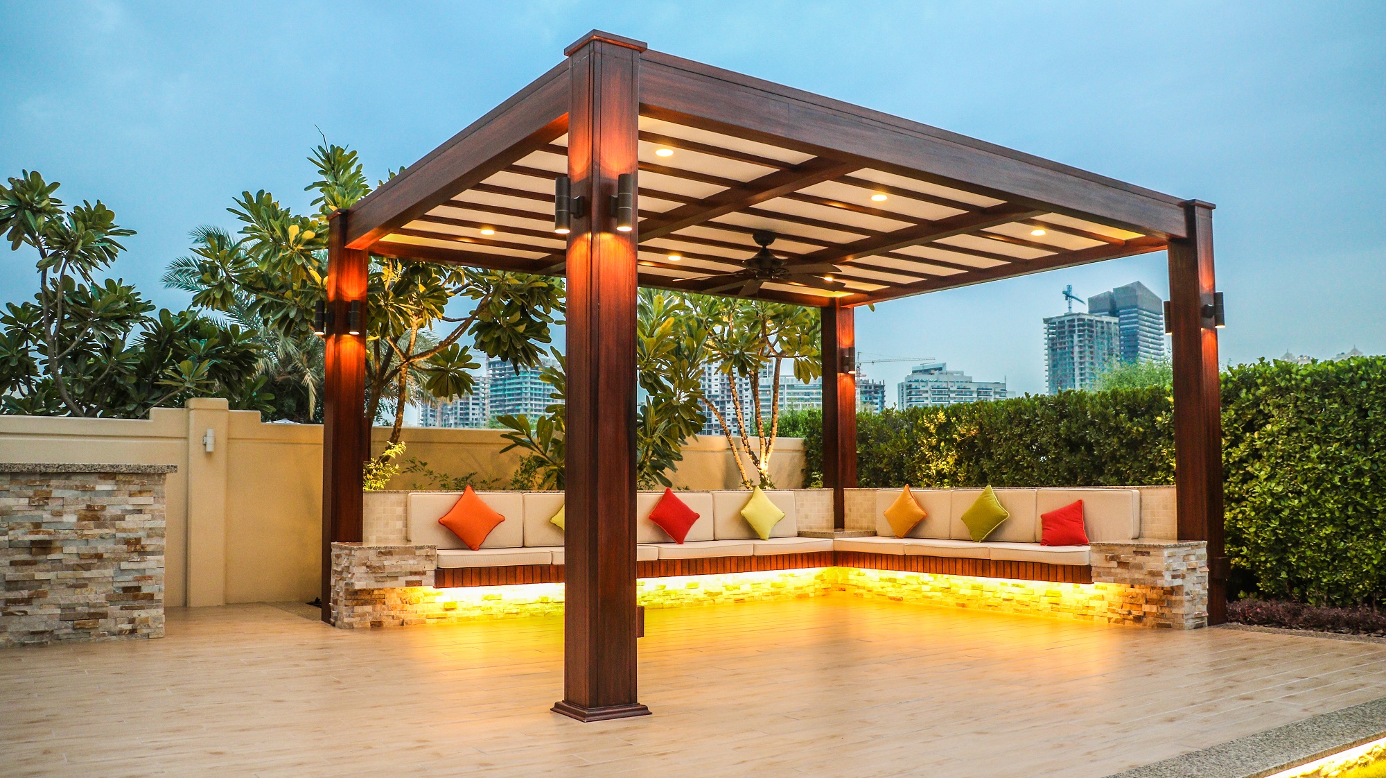 A stunning pergola design will take your backyard to new levels of exciting.
